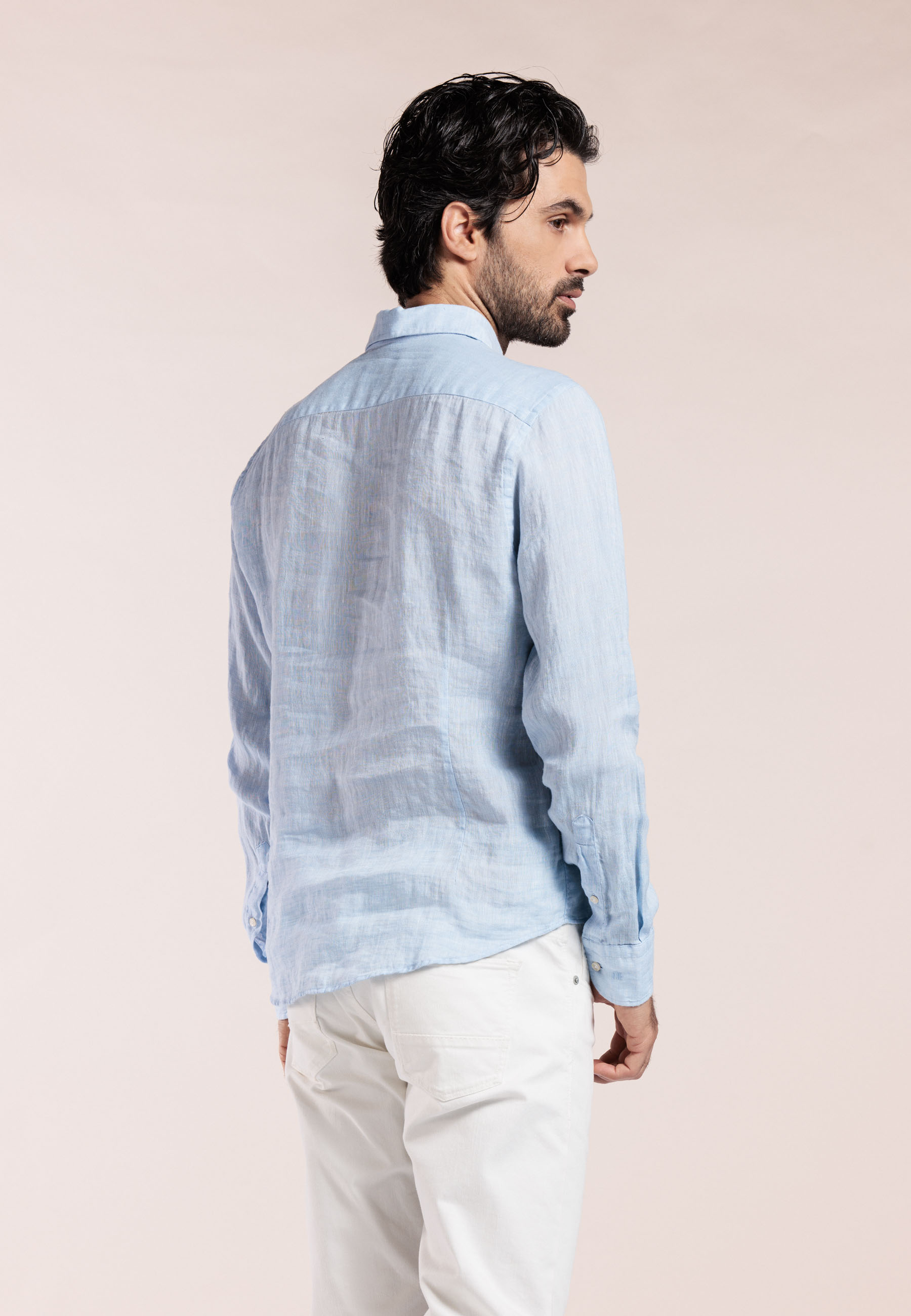 Linen pop over shirt
