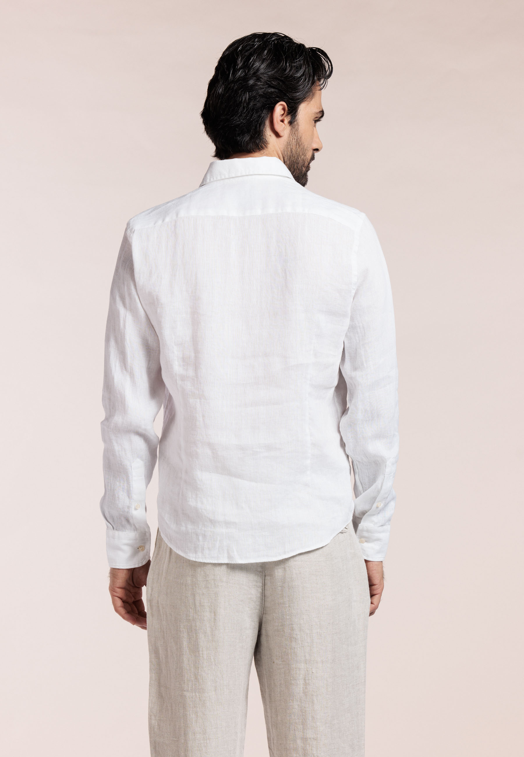 Linen pop over shirt