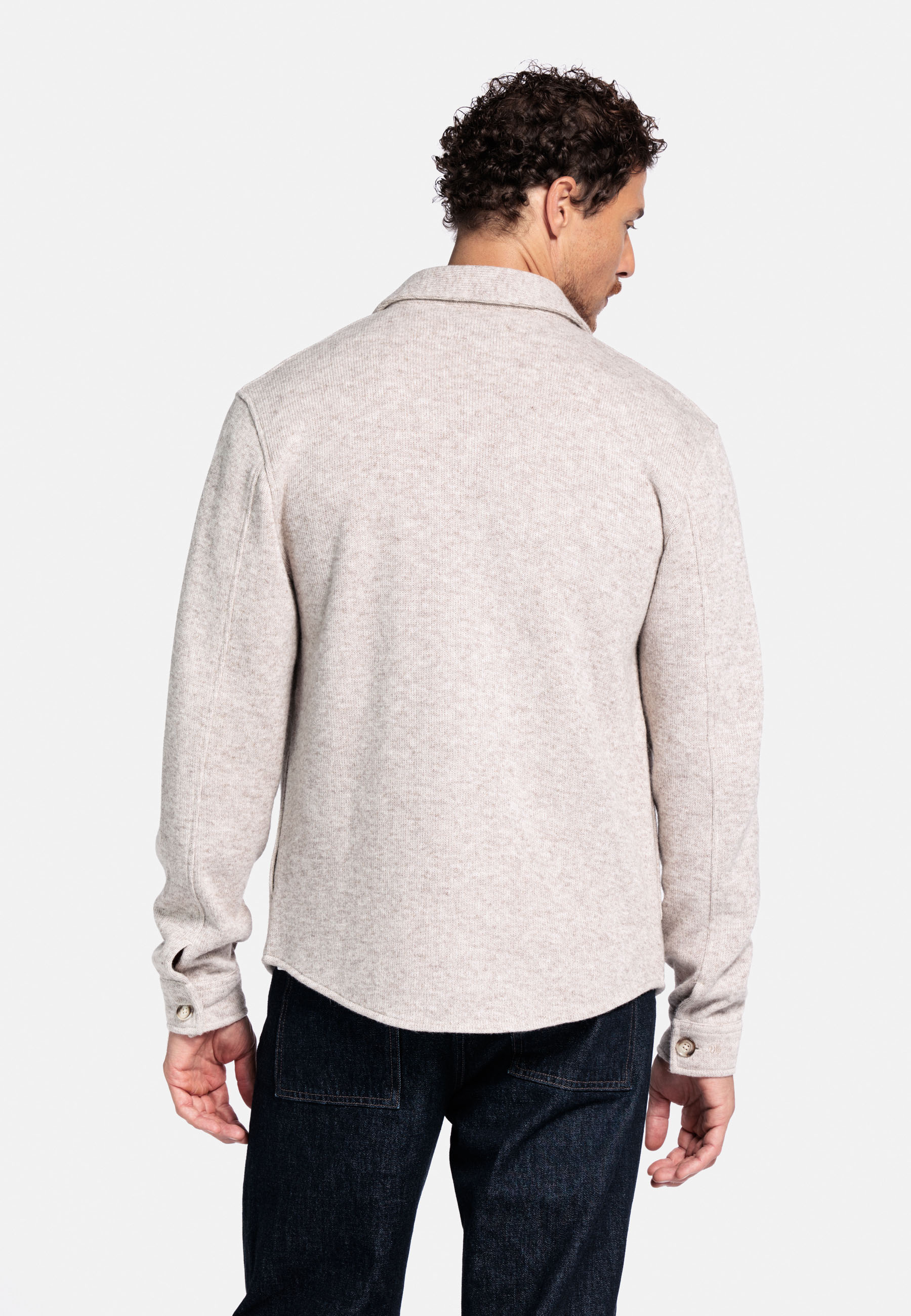 Wolmix overshirt - Brown