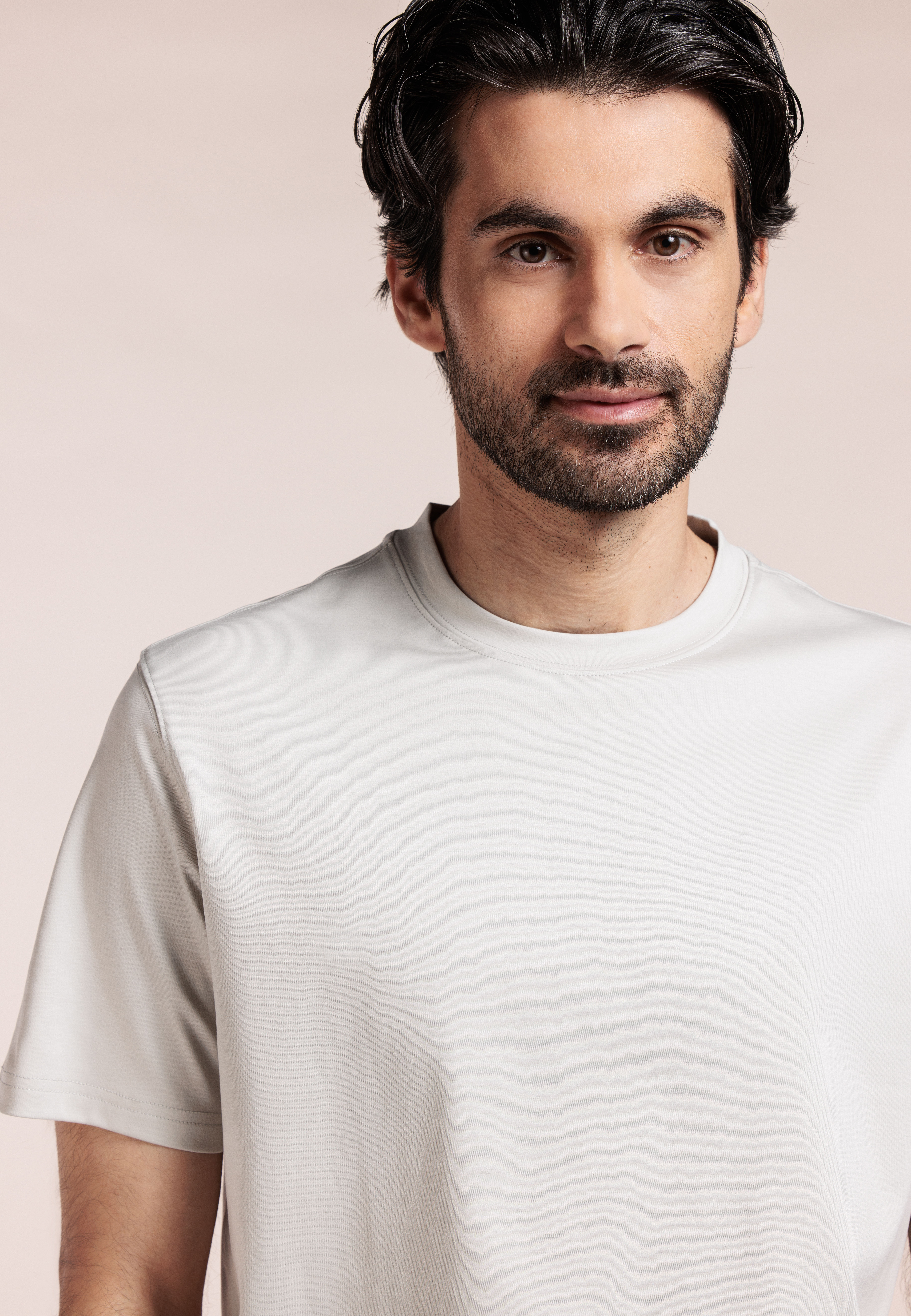 Liquid cotton T-shirt - Beige