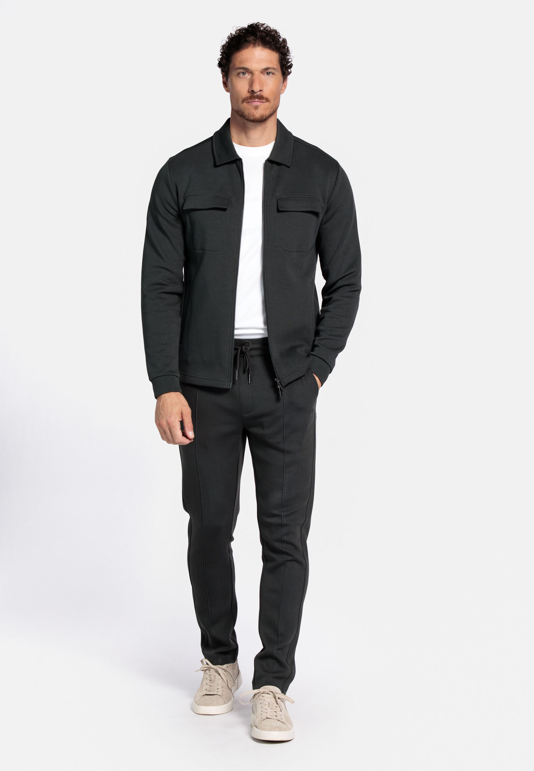 Jersey sweat overshirt - Green