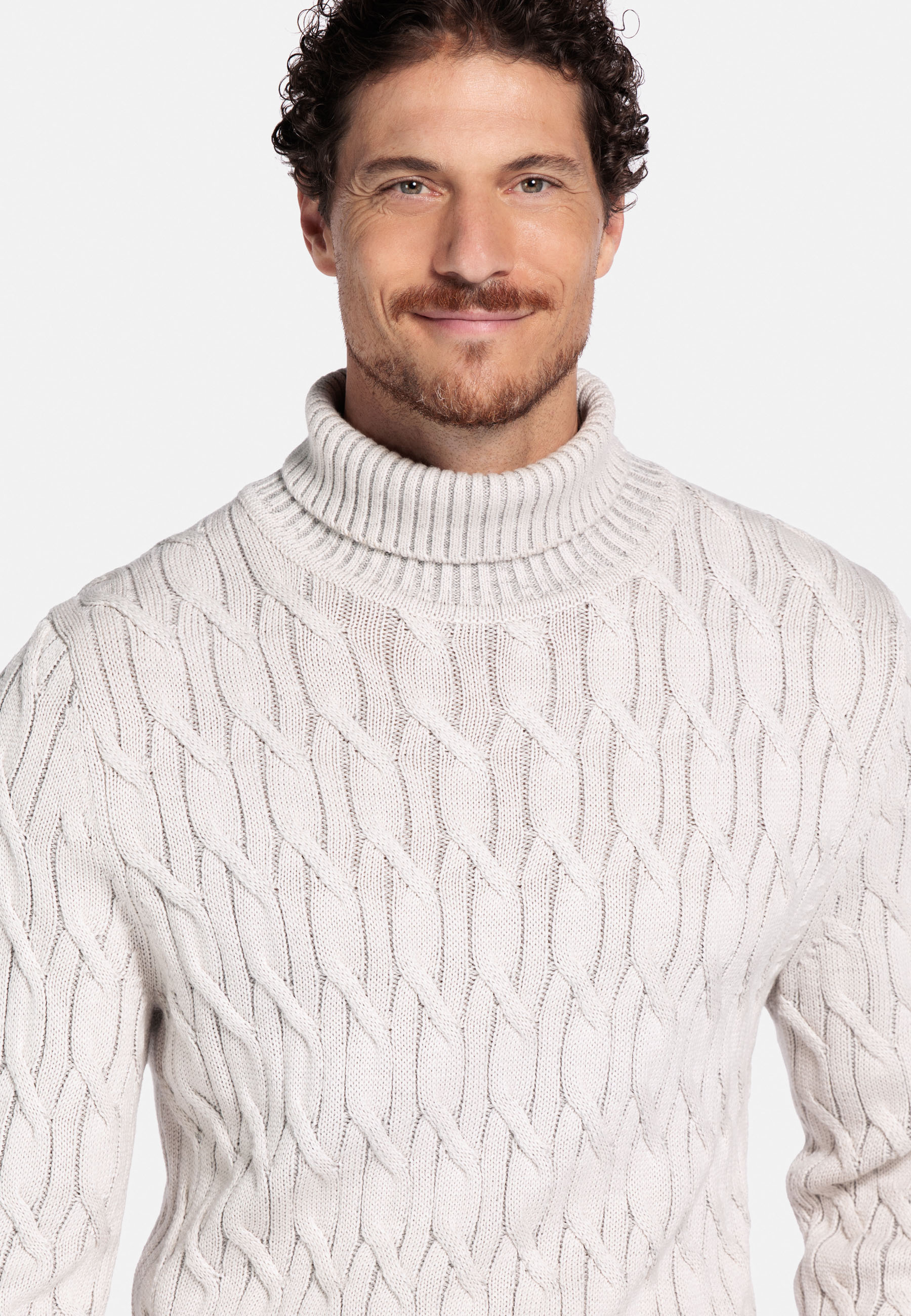 Merinowollen kabel coltrui - White